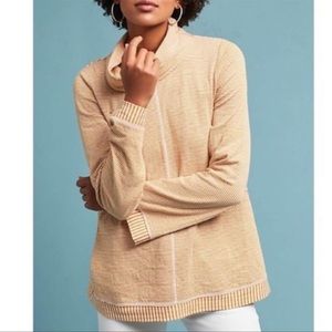 Anthropologie Maeve Marigold Striped Cowl Neck • Small